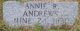 Annie R Andrews gravestone