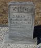 Sarah McDonald Wilks gravestone