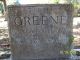 Andrew Jackson Greene and Mary Olena gravestone