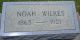 Noah Wilkes gravestone