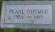 Pearl Rhymer gravestone
