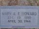 Mary Greene Howard gravestone