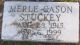 Merle Cason Stuckey gravestone
