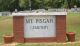 Mount Pisgah Cemetery sign