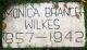 Monica Branch Wilkes gravestone