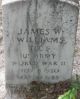 James W Williams gravestone