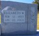 Elizabeth Wilkes Savelle gravestone