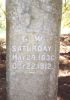 G W Saturday gravestone