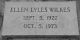 Ellen Lyles Wilkes gravestone