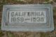 California Blair Turner gravestone